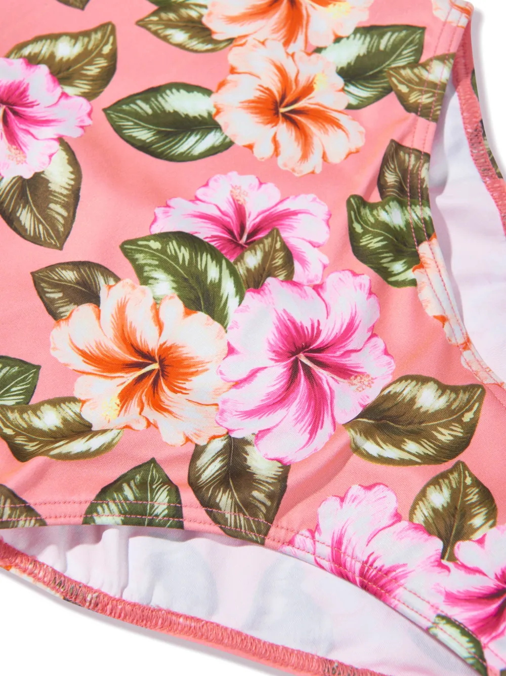 Shop Seliniaction Floral-print Swimsuit In Pink