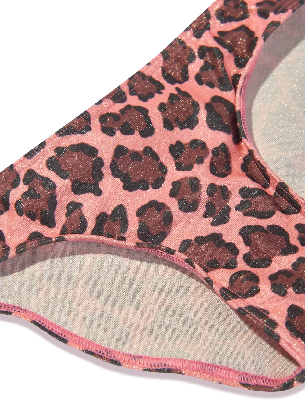 Shop Seliniaction Leopard Floral Bikini In Pink