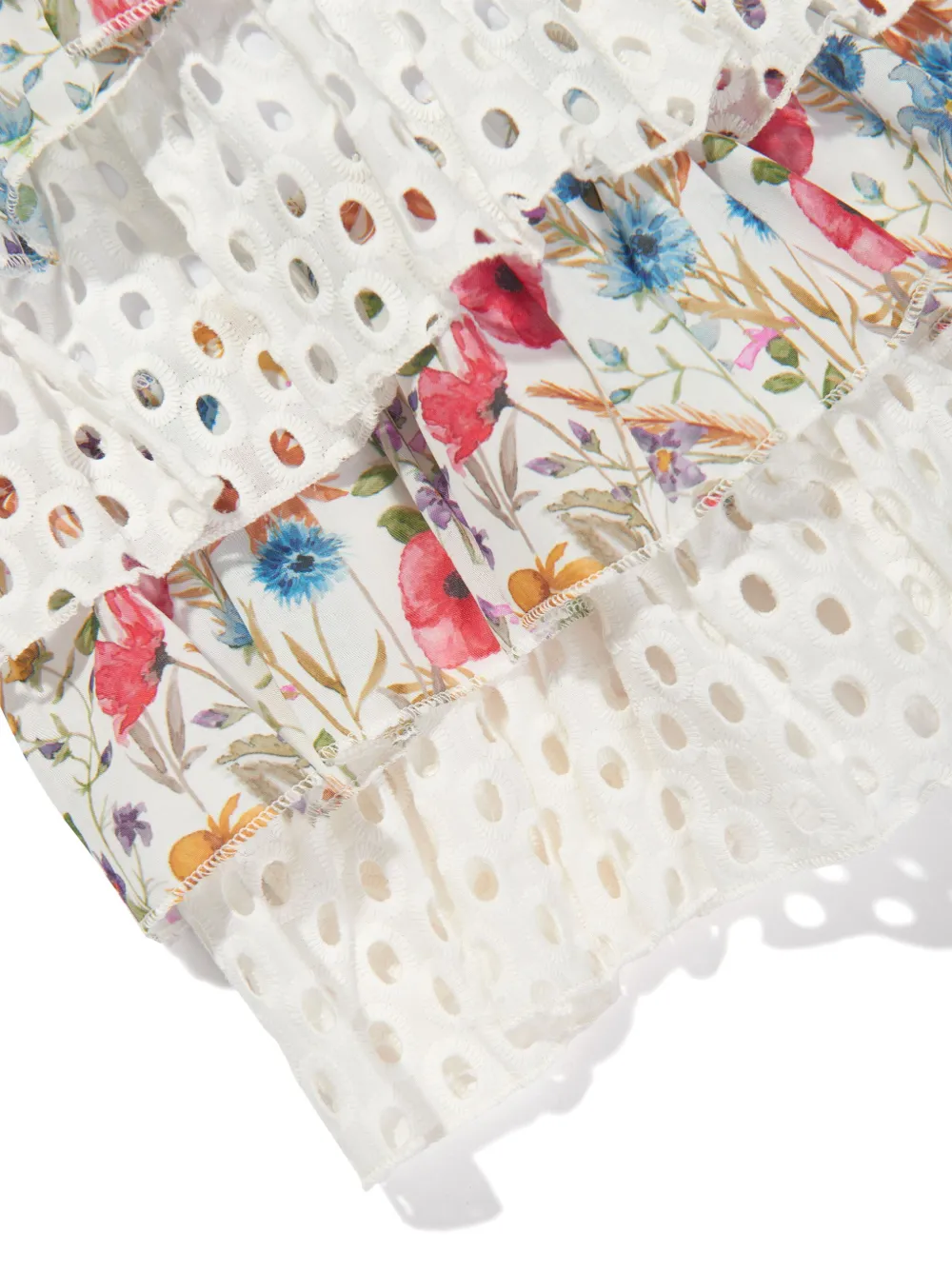 SELINIACTION KIDS Jurk met bloemenprint Wit