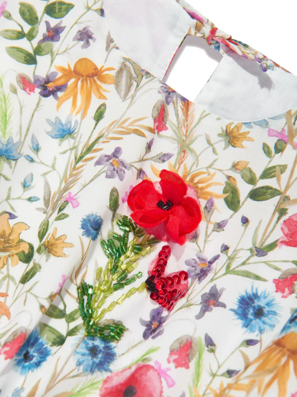 SELINIACTION KIDS Jurk met bloemenprint Wit