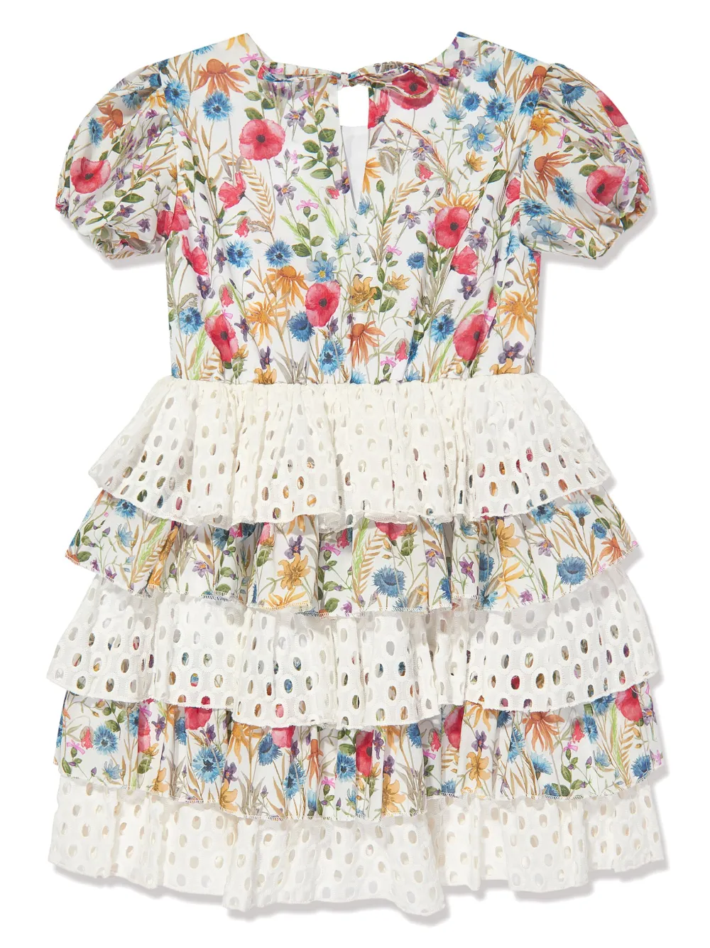 seliniactionkids SELINIACTION KIDS Jurk met bloemenprint - Wit