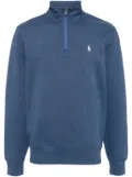 Polo Ralph Lauren logo-embroidered half-zip sweatshirt - Blue