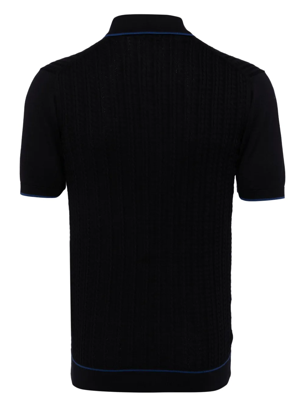Pal Zileri 3d-knitted Polo Shirt In Blue
