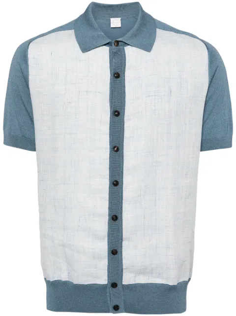 Pal Zileri knitted-panel shirt