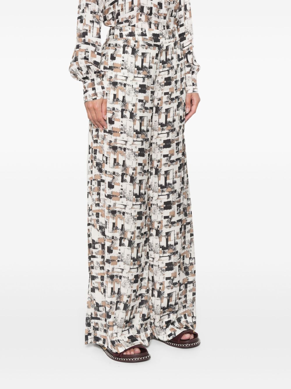 ETRO geometric-print palazzo pants Women