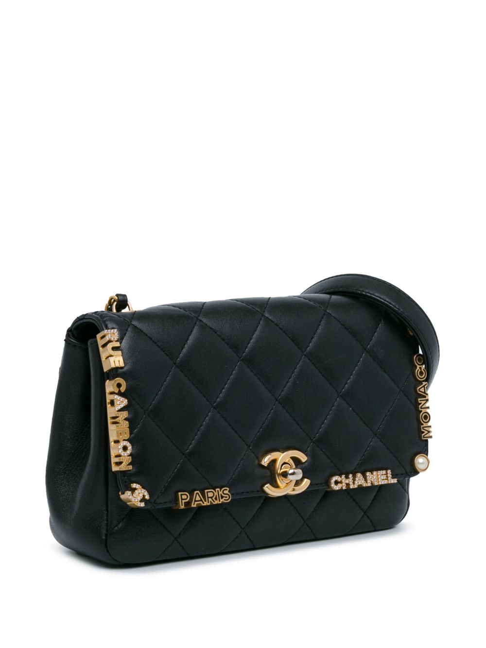 CHANEL Pre-Owned 2023 Quilted Lambskin Paris Monaco Flap crossbody bag WOMEN