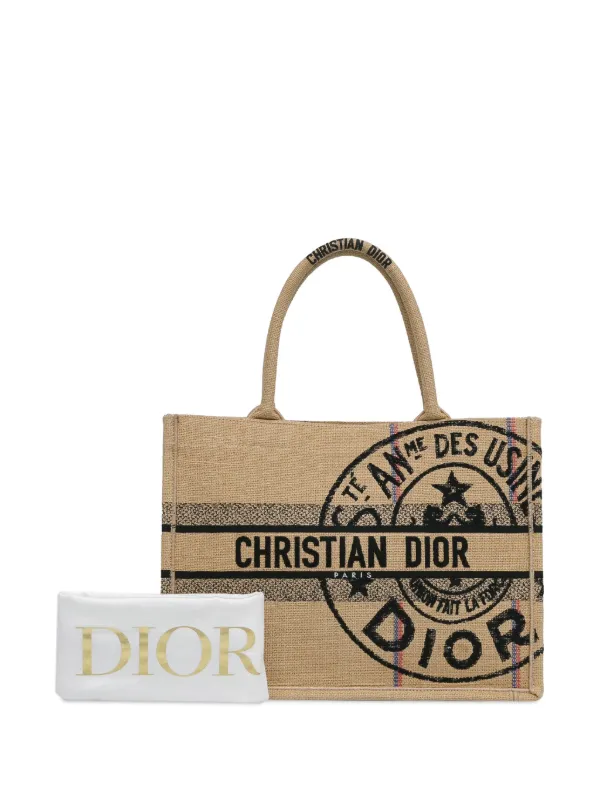 Dior jute bag sale