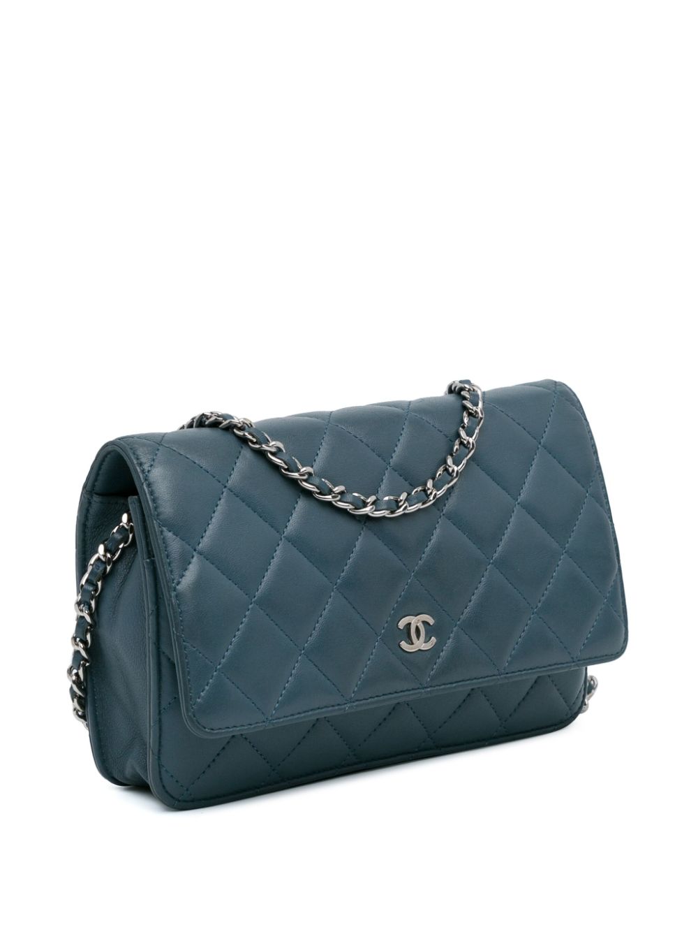 Affordable HOT SALE CHANEL 2012-2013 Classic Lambskin Wallet on Chain crossbody bag Women