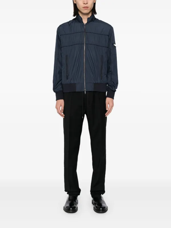 Pal Zileri zip-fastening Bomber Jacket | Blue | FARFETCH PH