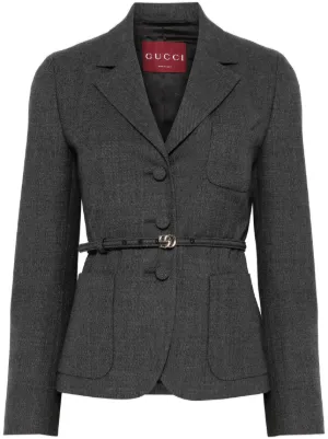 GUCCI テーラードジャケット GUCCI】グッチ『GGキャンバス シングルブレスト ジャケット