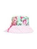 SELINIACTION KIDS floral check bucket hat - Blue