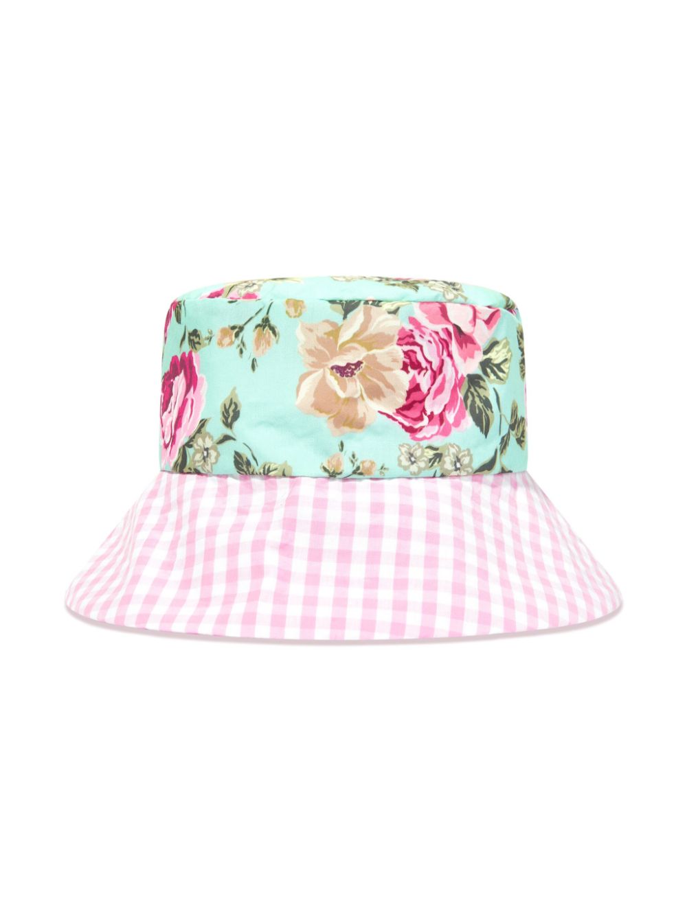 SELINIACTION KIDS floral check bucket hat - Blauw