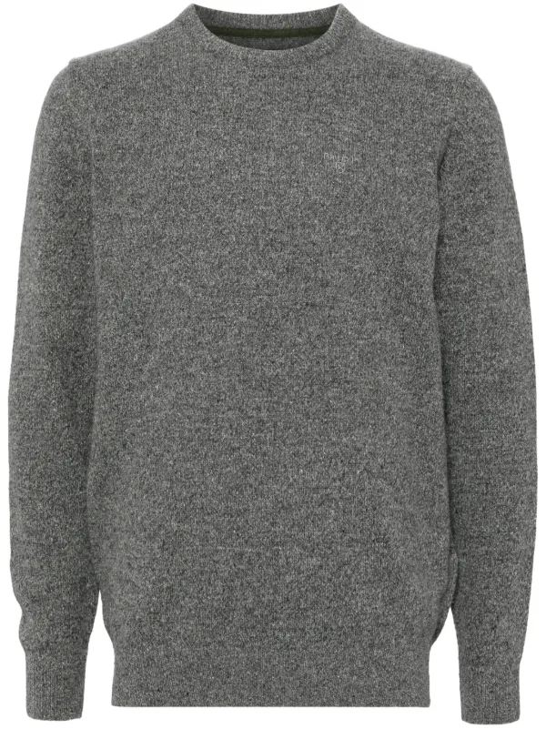 Barbour Tisbury Crew Neck Sweater Grey FARFETCH CA