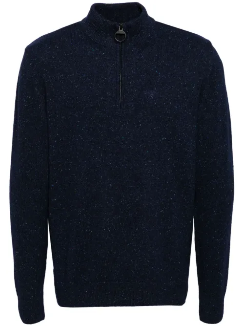 Barbour pull à col zippé - Bleu - Barbour - Modalova