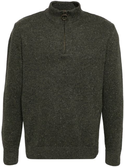 Barbour long-sleeved half-zip jumper