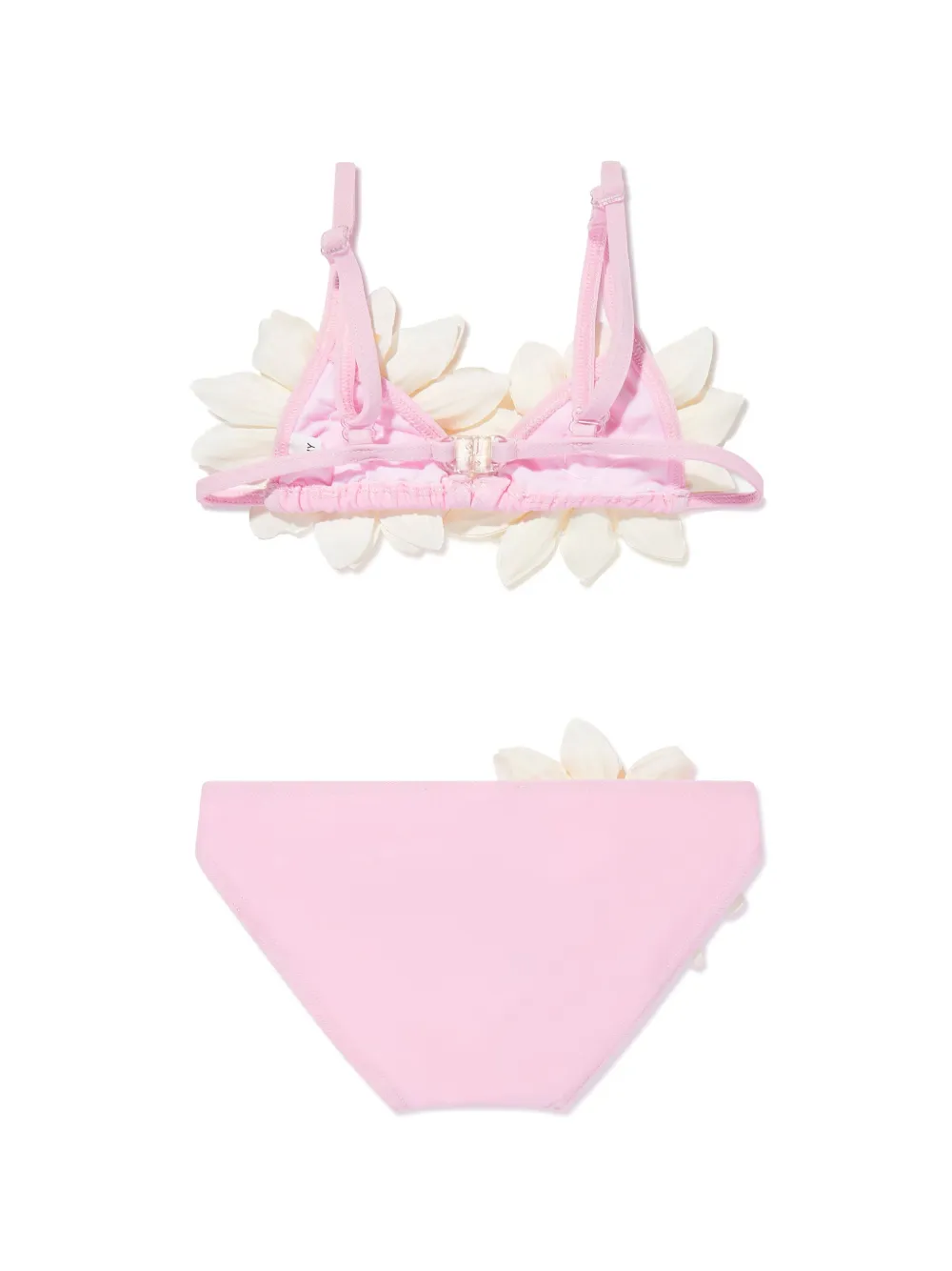SELINIACTION KIDS floral-appliqué bikini - Roze