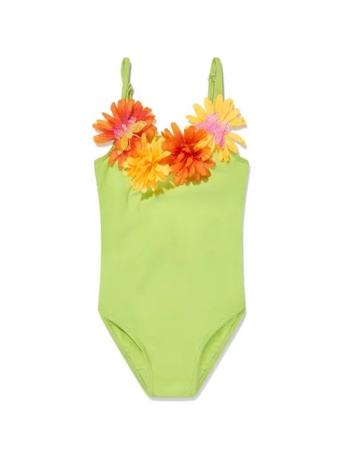 SELINIACTION KIDS floral-appliqué swimsuit