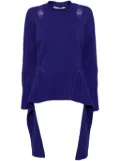 SIMONA CORSELLINI drop-stitched jumper - Purple