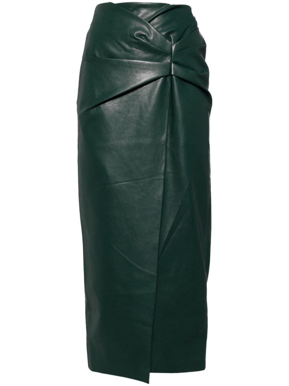 SIMONA CORSELLINI waist-knot skirt - Verde