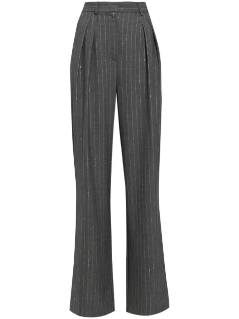 SIMONA CORSELLINI pinstriped wide trousers