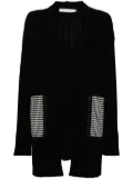 SIMONA CORSELLINI checked-pocket cardigan - Black