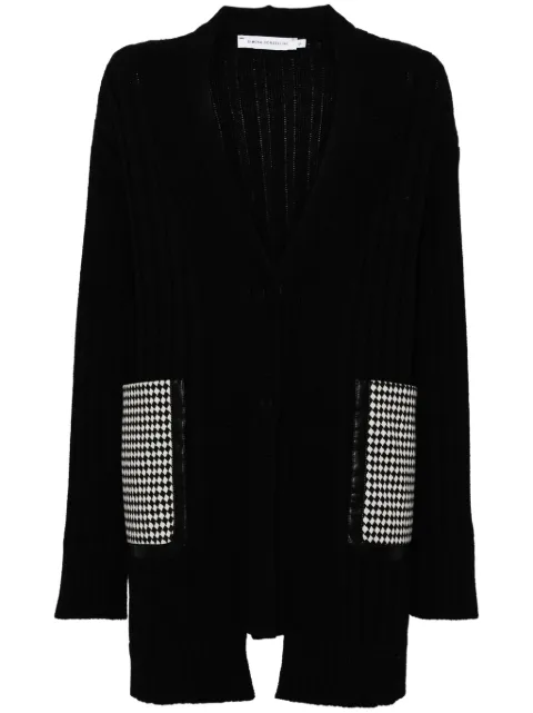 SIMONA CORSELLINI checked-pocket cardigan