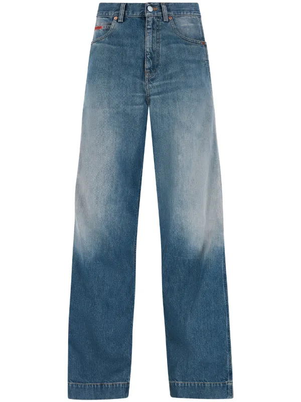 パンツ Martine rose wide leg jean BLK XS Black Martine Rose Wide Leg Jeans | SVD
