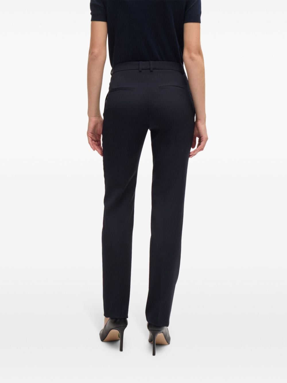 Shop Hugo Boss Tailored Trousers In Blue