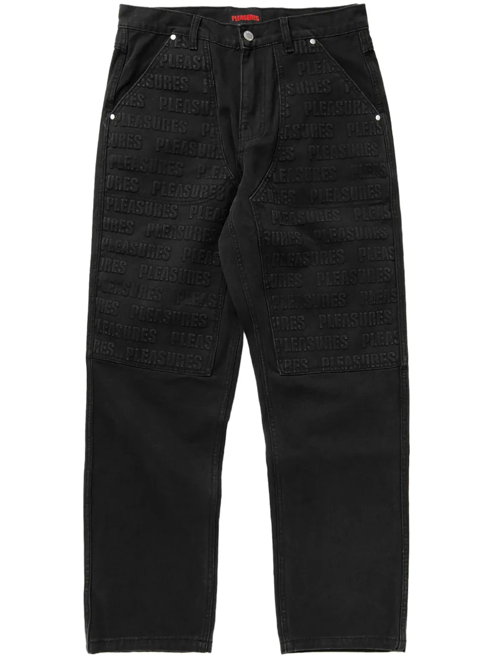 Pleasures logo-embroidered jeans | Black | Image 1