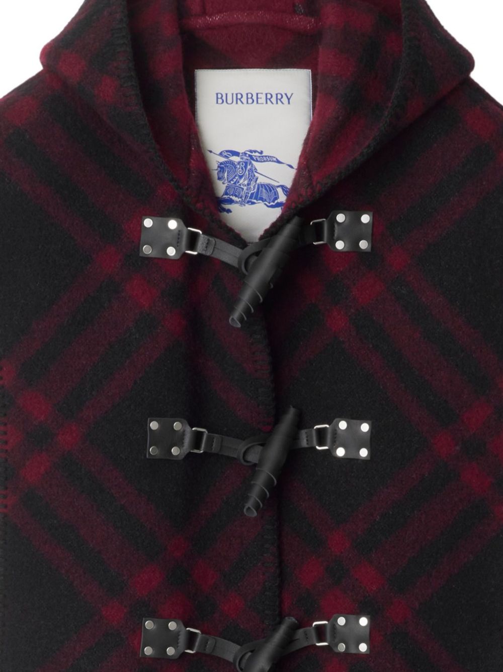 Burberry Wollen cape - Rood