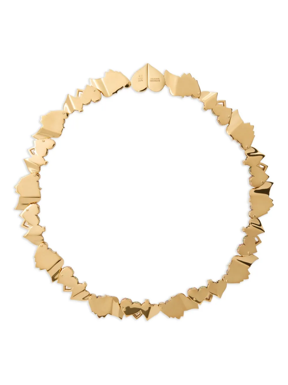 Burberry Heart-shaped Necklace In Brown