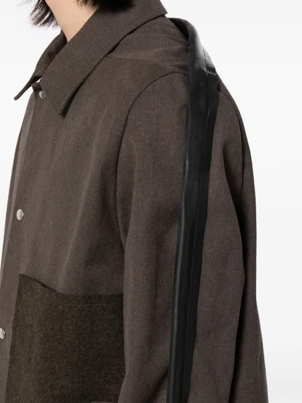 Rick Owens Tour Snap Front Jacket | Brown | FARFETCH