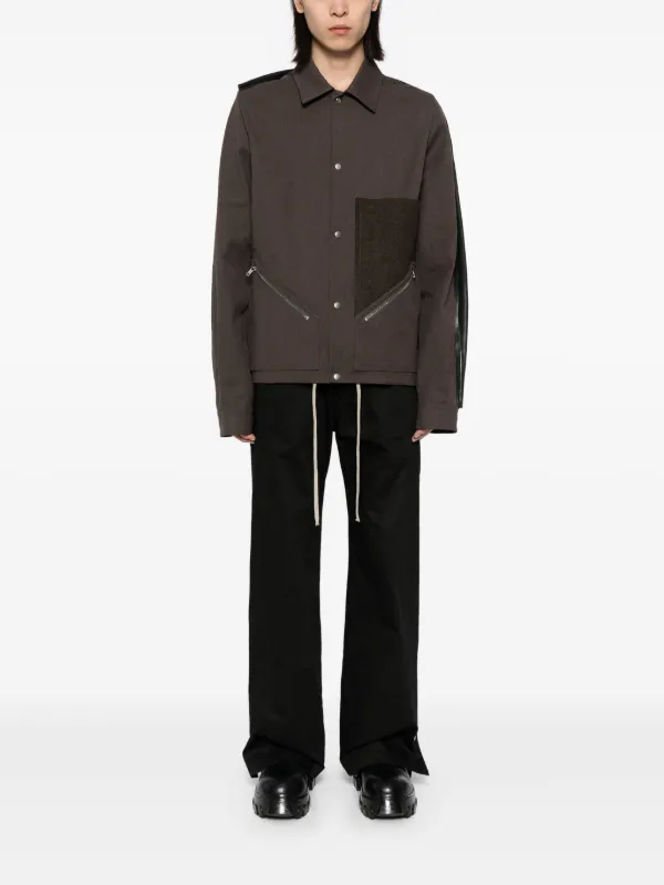 第一ネット Rick Owens Tour Snap Front Jacket | Brown | FARFETCH ジャケット・アウター