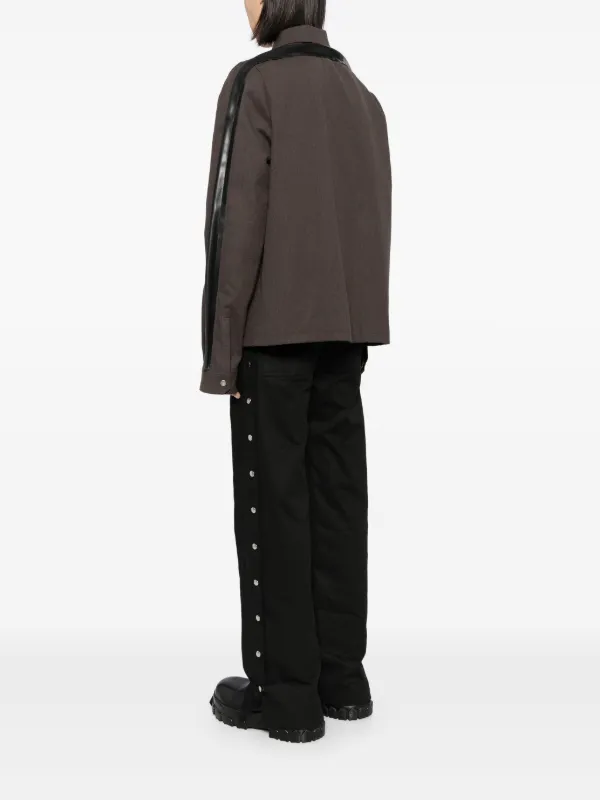 Rick Owens Tour Snap Front Jacket | Brown | FARFETCH