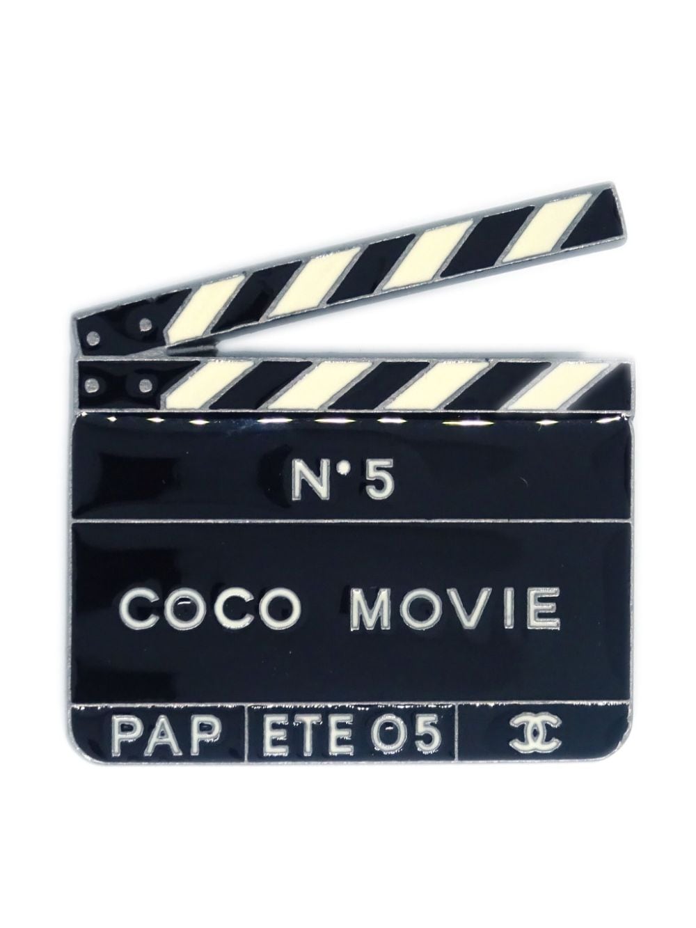 CHANEL Pre-Owned Spilla Coco Movie 2005 - Nero