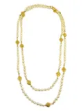 CHANEL Pre-Owned 1990-2000s faux-pearl necklace - Gold