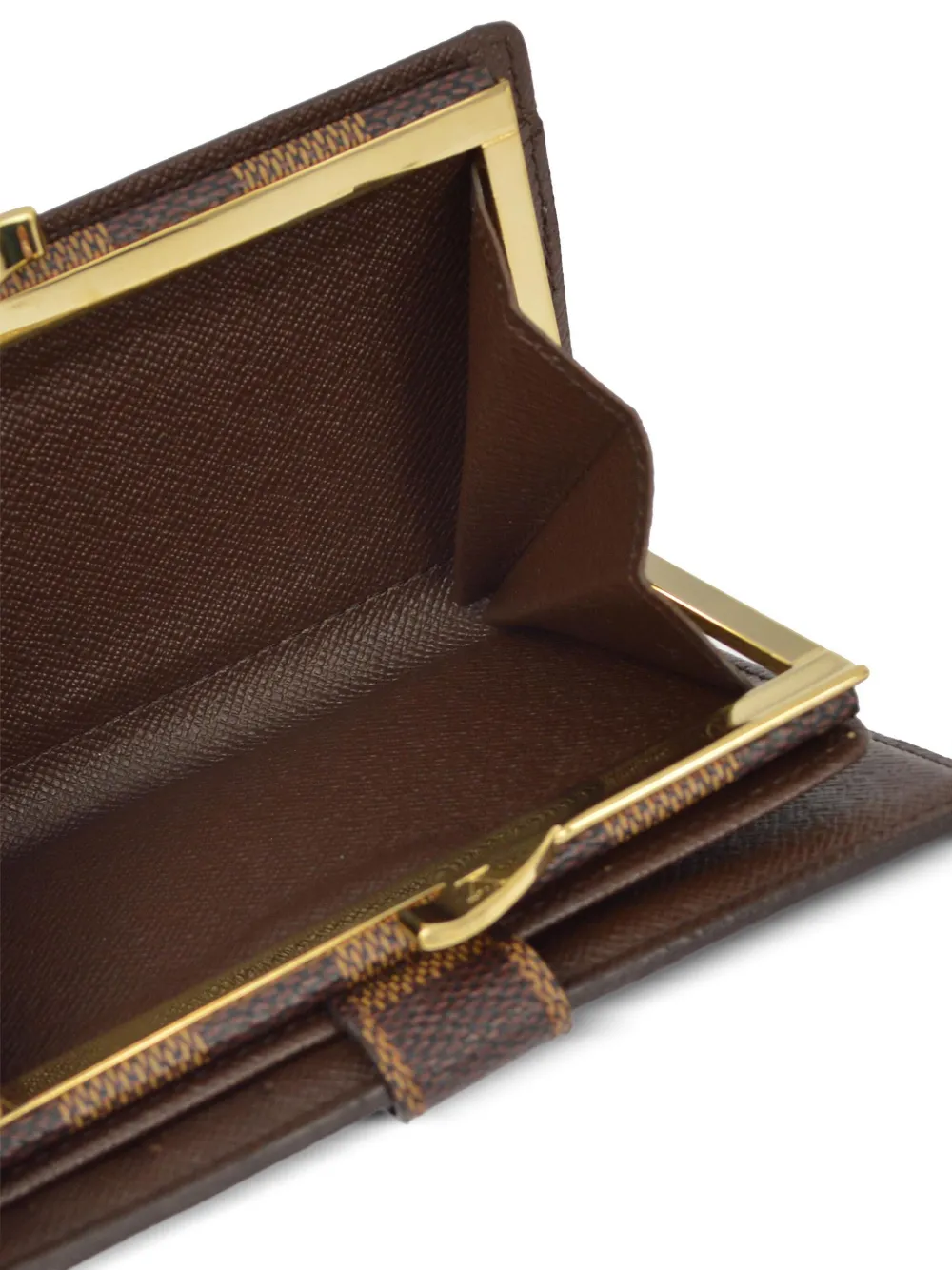 Pre-owned Louis Vuitton 2005 Viennois Wallet In Brown