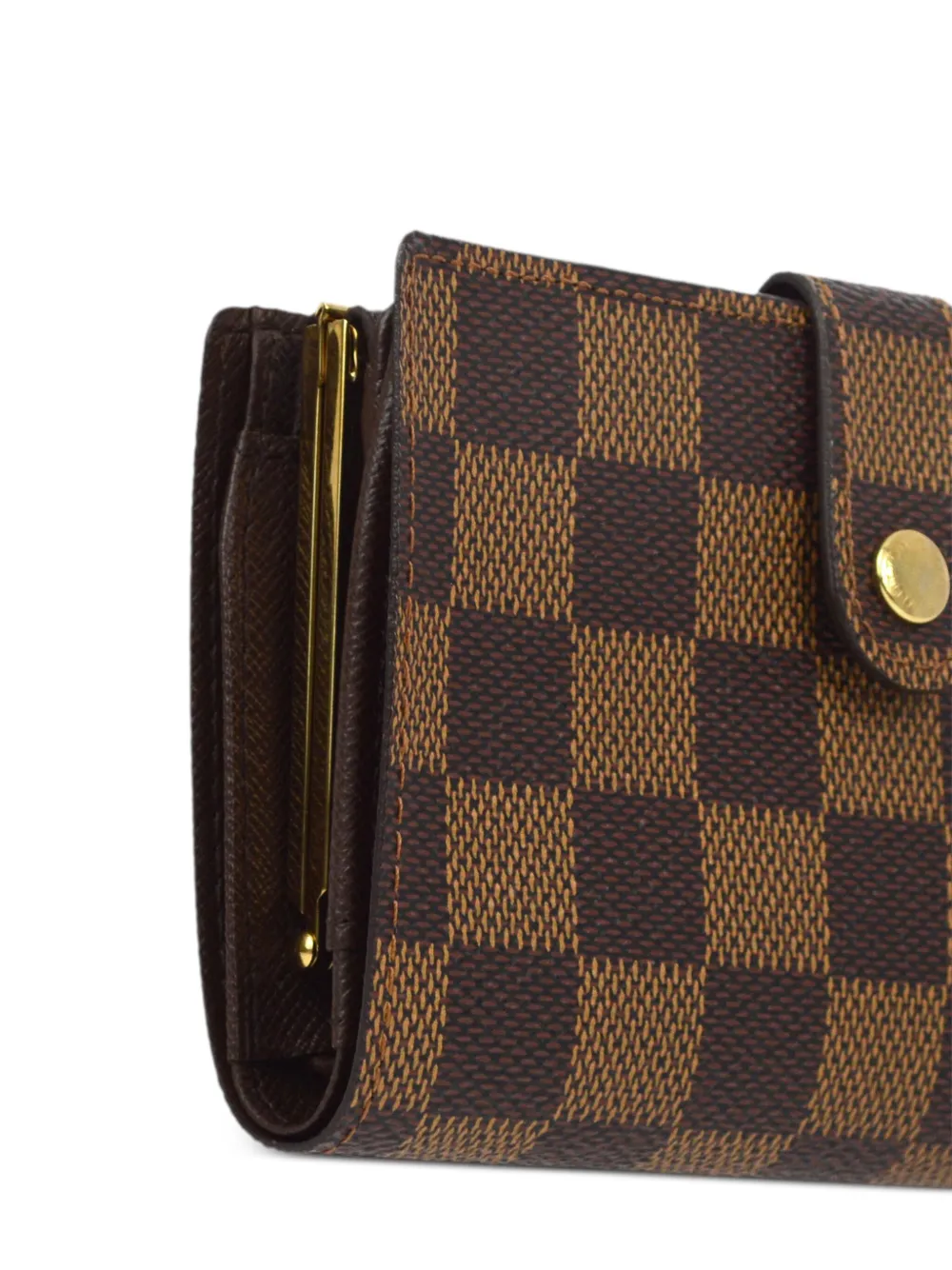 Pre-owned Louis Vuitton 2005 Viennois Wallet In Brown