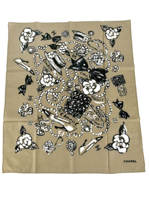 CHANEL 1990-2000s Camellia scarf Women