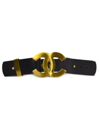 CHANEL Pre-Owned 1996 ココマーク ベルト | ブラック | FARFETCH JP