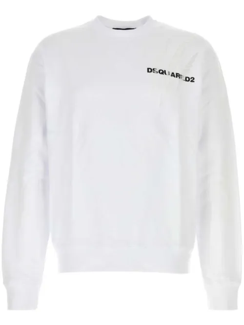Sweat en coton à logo imprimé - DSQUARED2 - Modalova