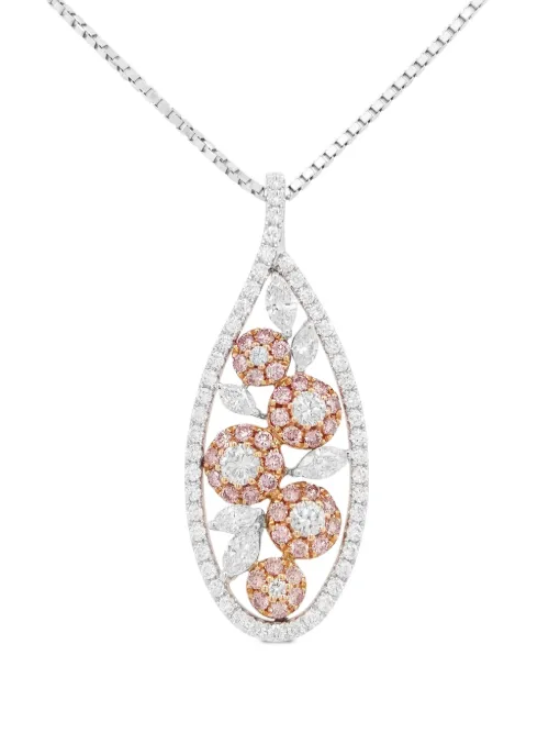 Collier pavé diamants blancs et roses - HYT Jewelry - Modalova