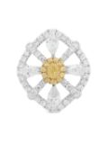 HYT Jewelry 18kt white gold yellow diamond ring - Silver