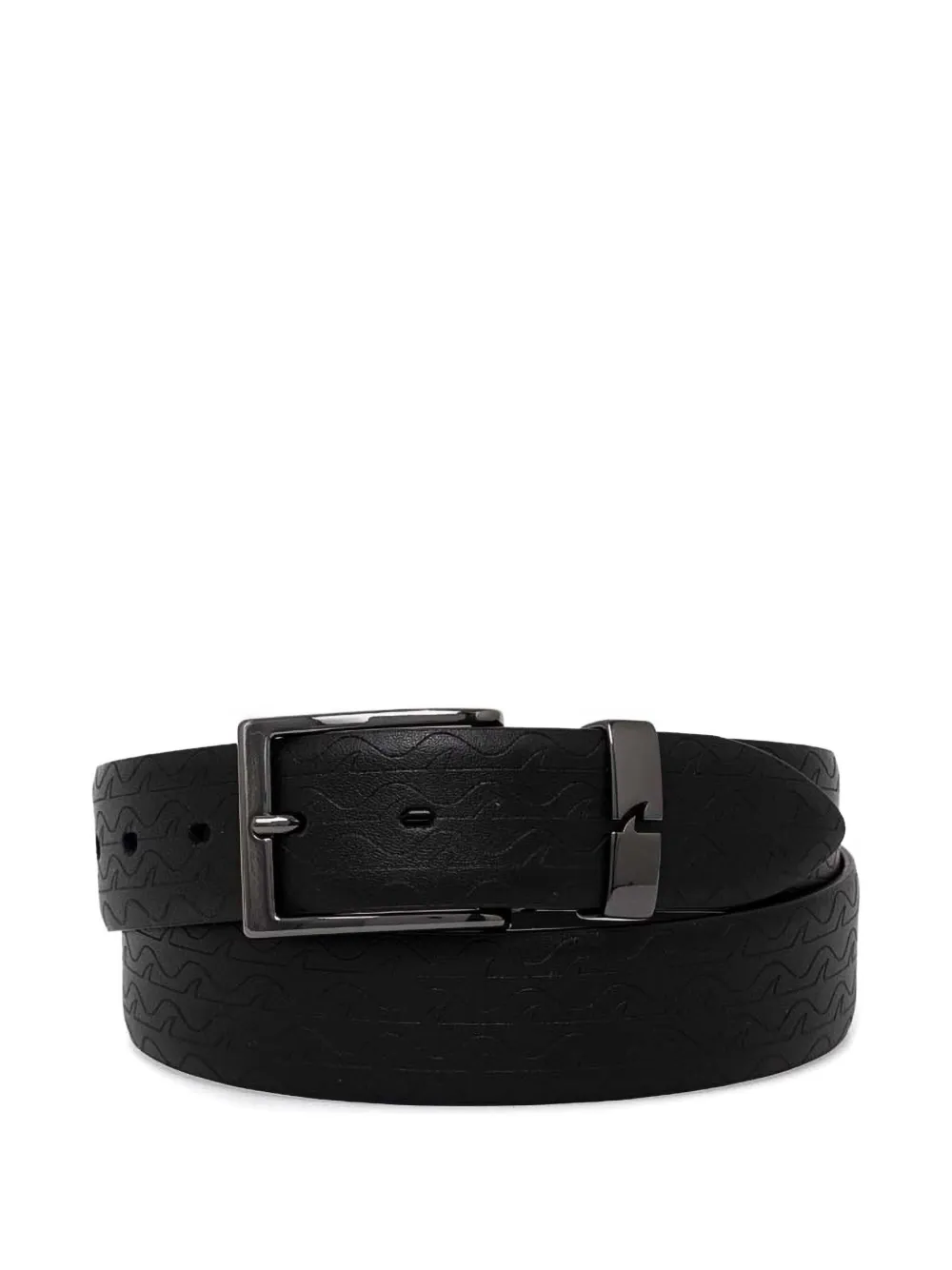 debossed logo belt