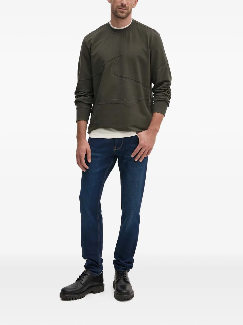 Paul & Shark long-sleeve crew neck sweatshirt - Groen