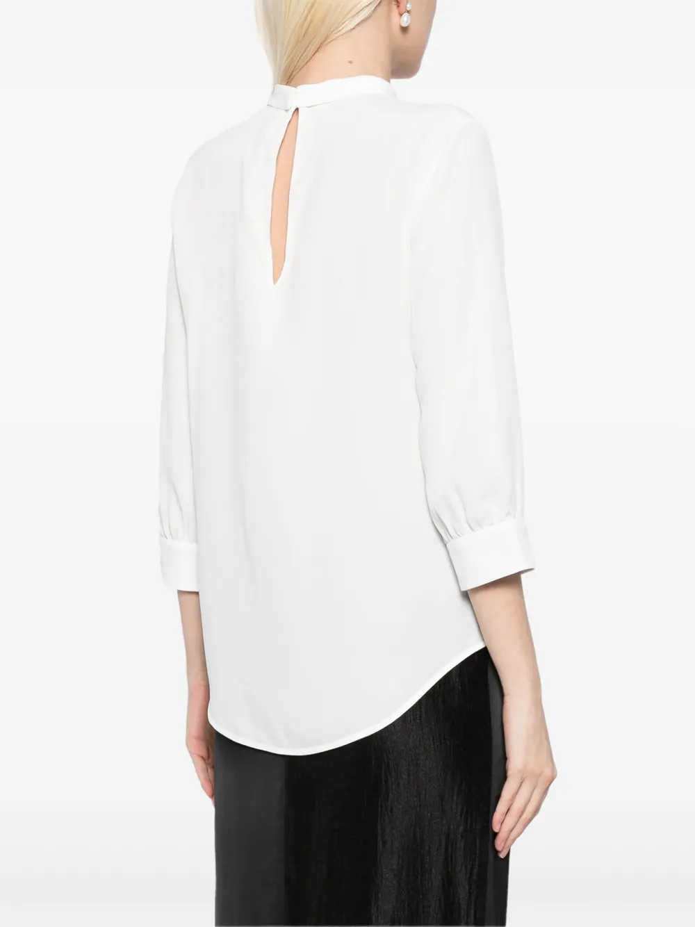 N°21 Lace Detail Blouse In White