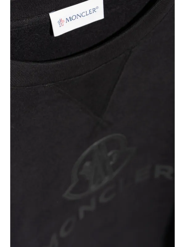 Moncler logo-appliqué Sweater | Black | FARFETCH