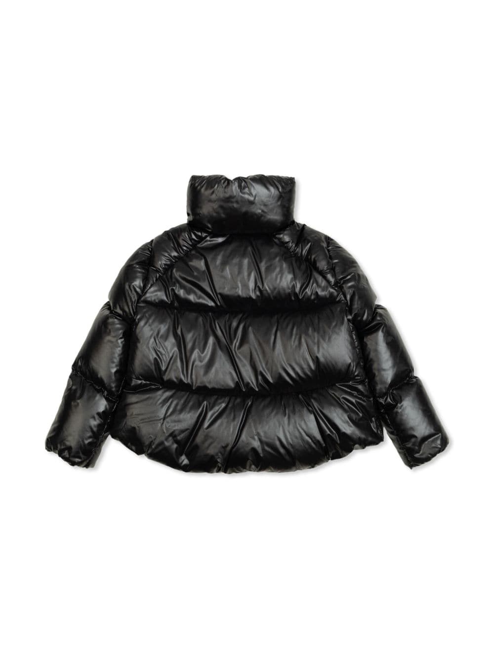 Moncler Enfant logo-patch padded jacket - Zwart