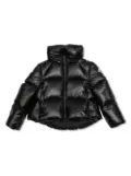 Moncler Enfant logo-patch padded jacket - Black