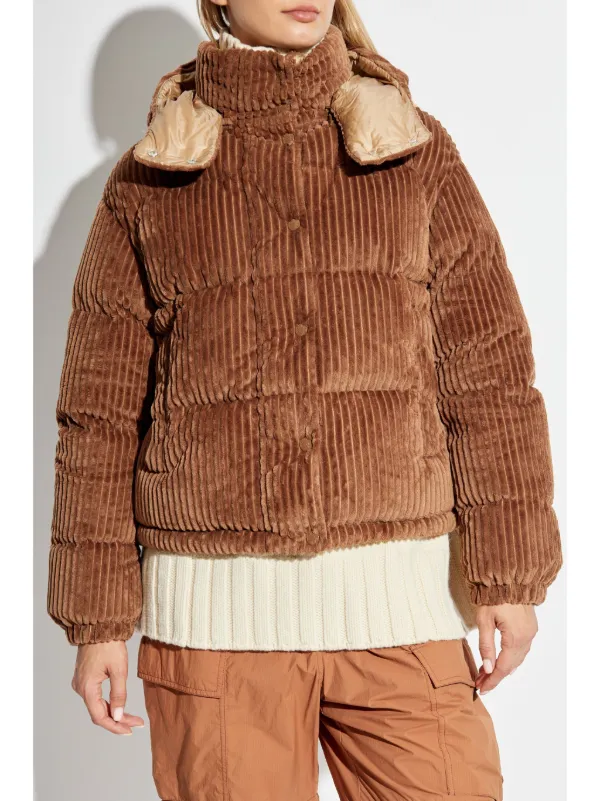 MONCLER ボアダウンジャケット　ブラウン　期間限定‼️ Moncler Daos ジャケット | ブラウン | FARFETCH JP